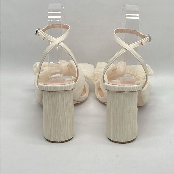 Loeffler Randall Camellia Pearl Pleated Bow Heel Sandals size 8.5 - Picture 9 of 12